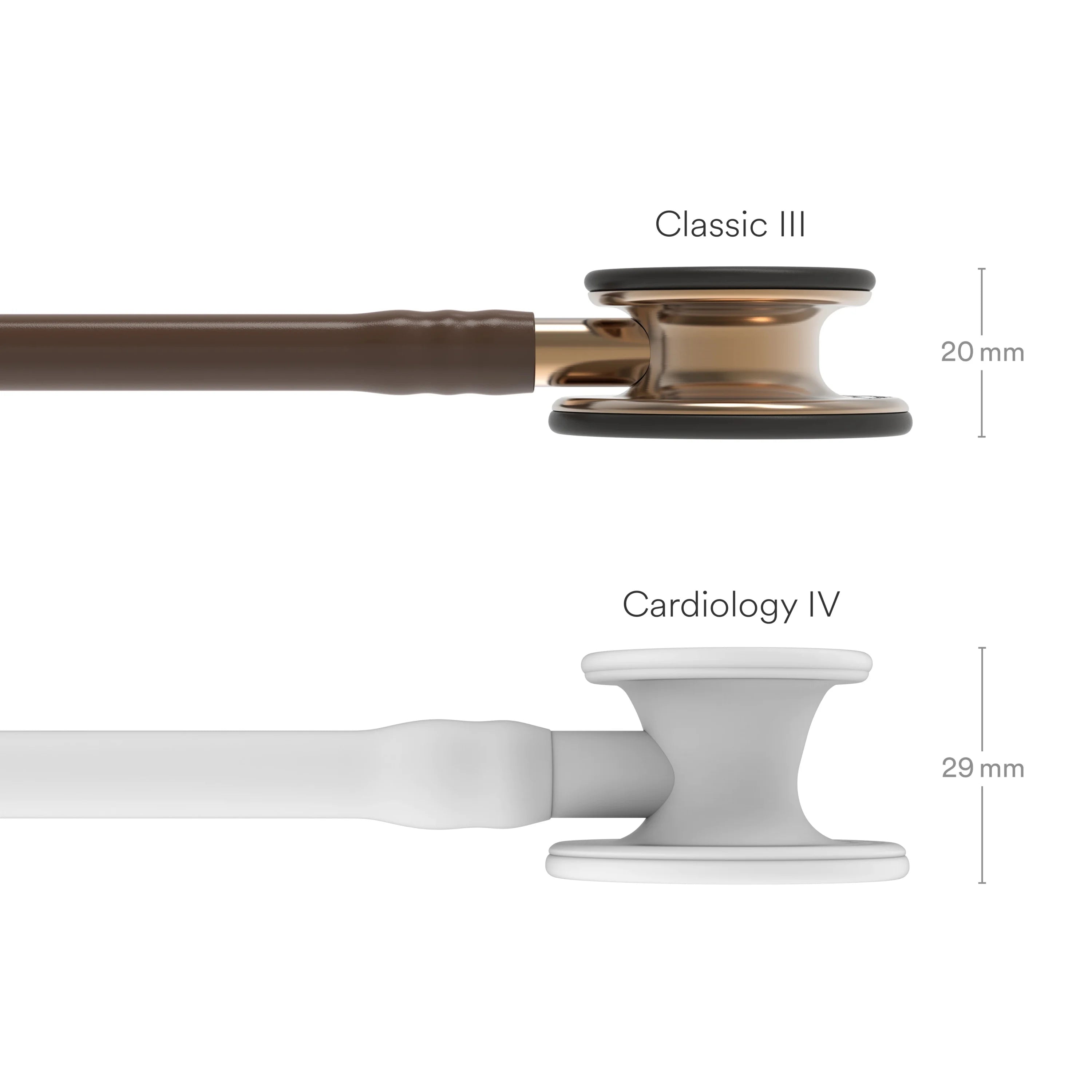 3M Littmann Classic III 27" Monitoring Stethoscope, Copper-Finish Chestpiece, Chocolate Tube, 5809