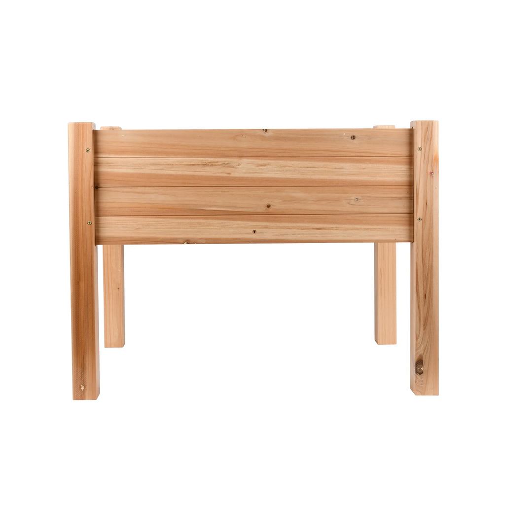 Expert Gardener 2ft high Natural Wood Small Elevated Garden Bed