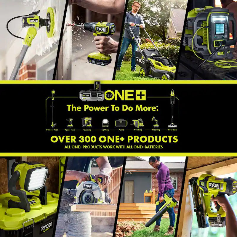 ONE+ 18V Cordless 6-Tool Combo Kit w/ 1.5 Ah Battery, 4.0 Ah Battery, & Charger w/ 2.0 Ah Battery and Charger