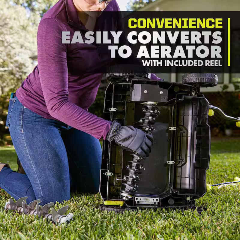 ONE+ HP 18V Brushless 14 in. Cordless Battery Dethatcher/Aerator with (2) 4.0 Ah Batteries and Charger