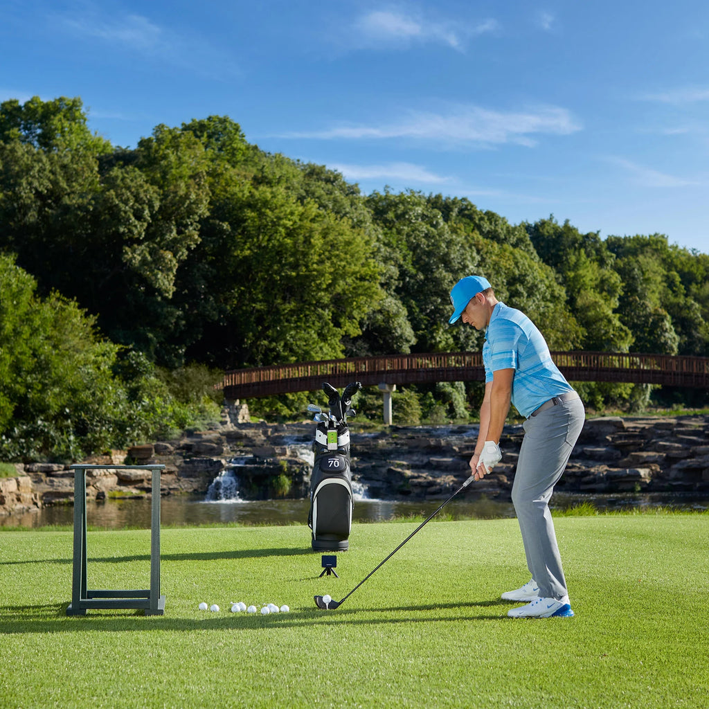 Garmin Approach R10 Portable Golf Launch monitors, Golf Simulator To Take Your Game Home, Indoors or to the Driving Range, Track Metrics, Swings Analyzer, 10 Hours Battery Life Bundle With Accessories