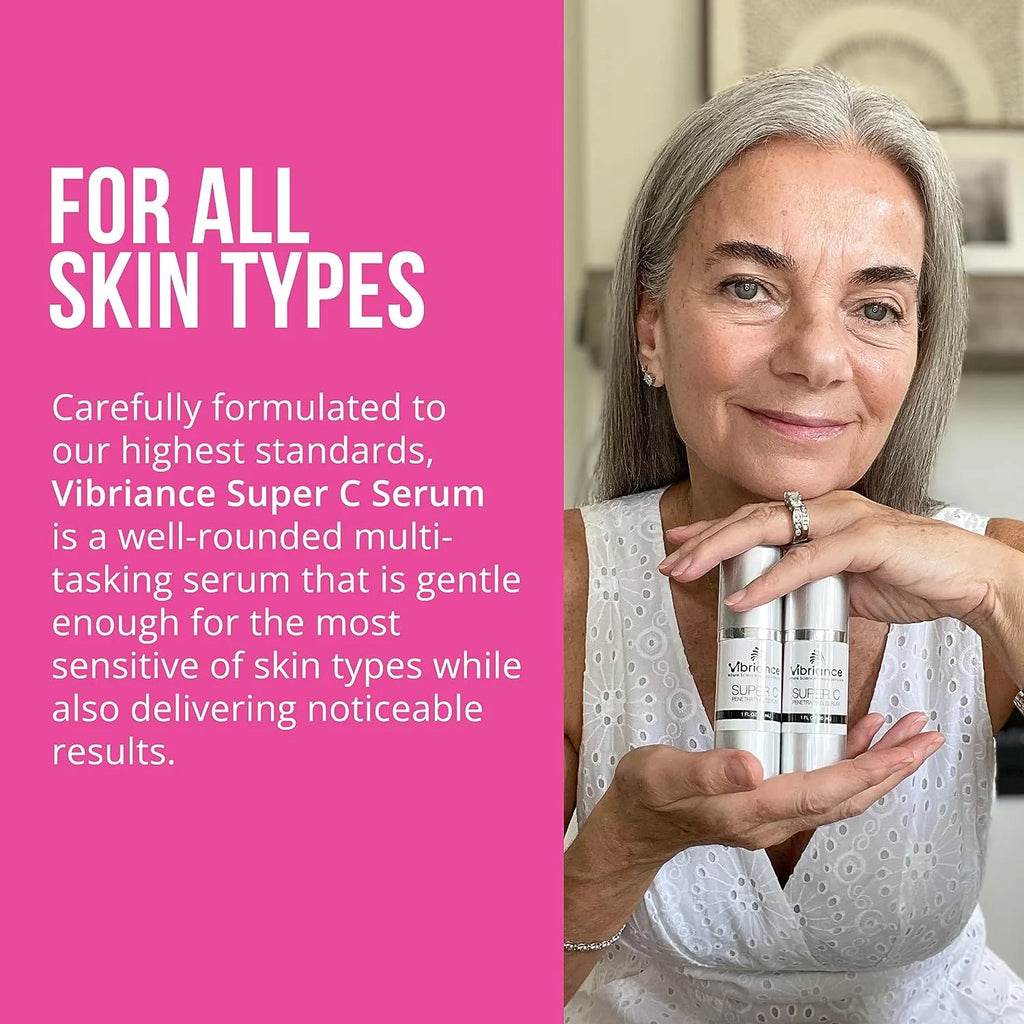 Vibriance Super C Facial Serum, with Vitamin C , Fragrance Free, 1 oz