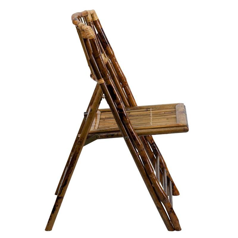 Bamboo Wood Folding Chair (4-Pack)