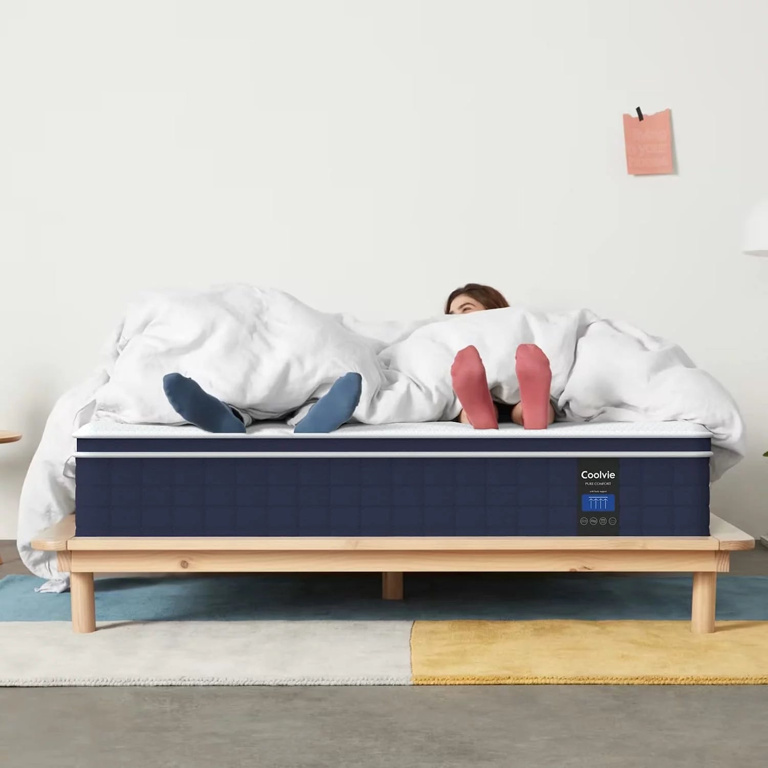 Twin XL Mattress, Coolvie 10 inch Hybrid Mattress in a Box, Medium Firm, Multiple sizes