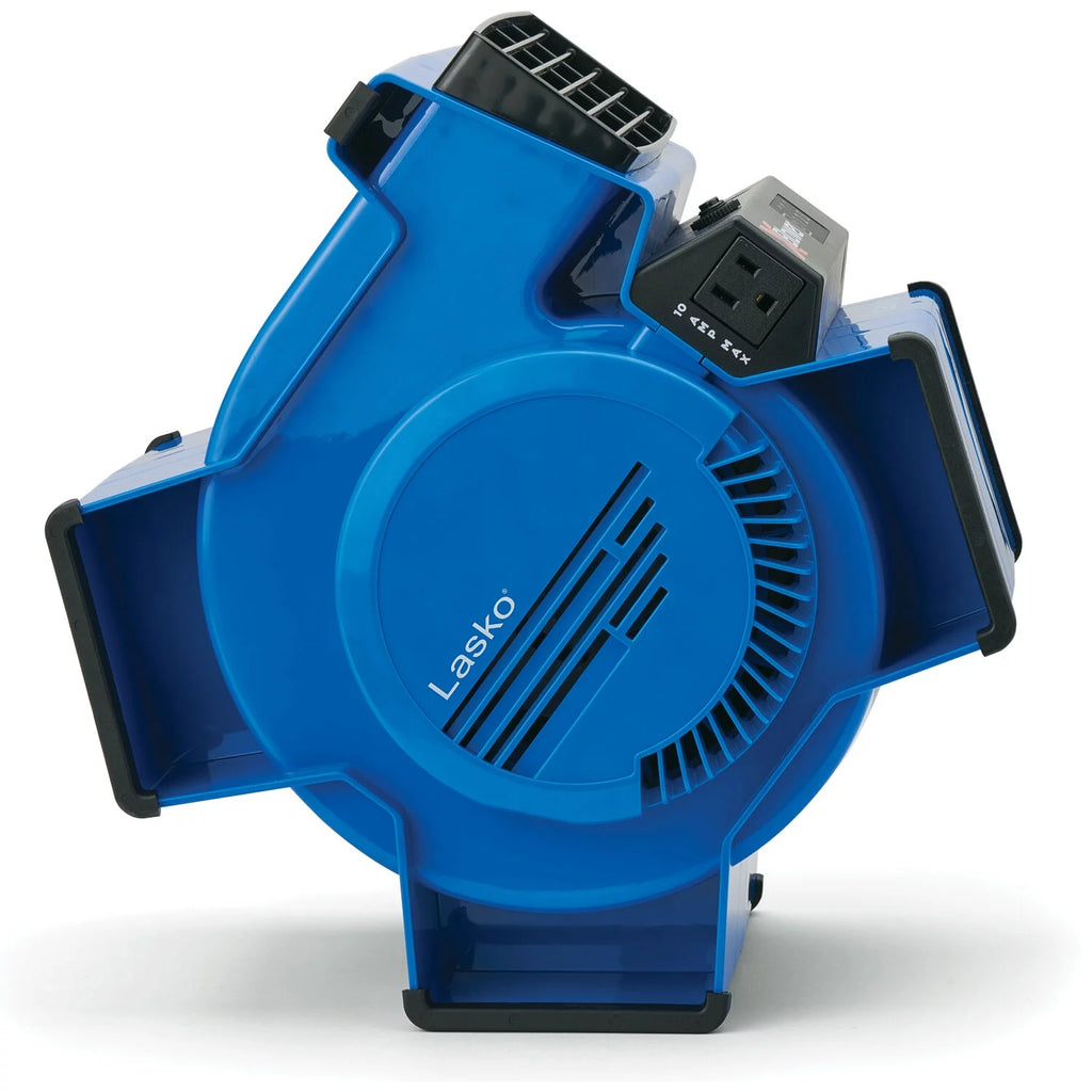 Lasko X-Blower 6 Position Blower Fan with Accessory Outlet and USB Ports, X12904, Gray