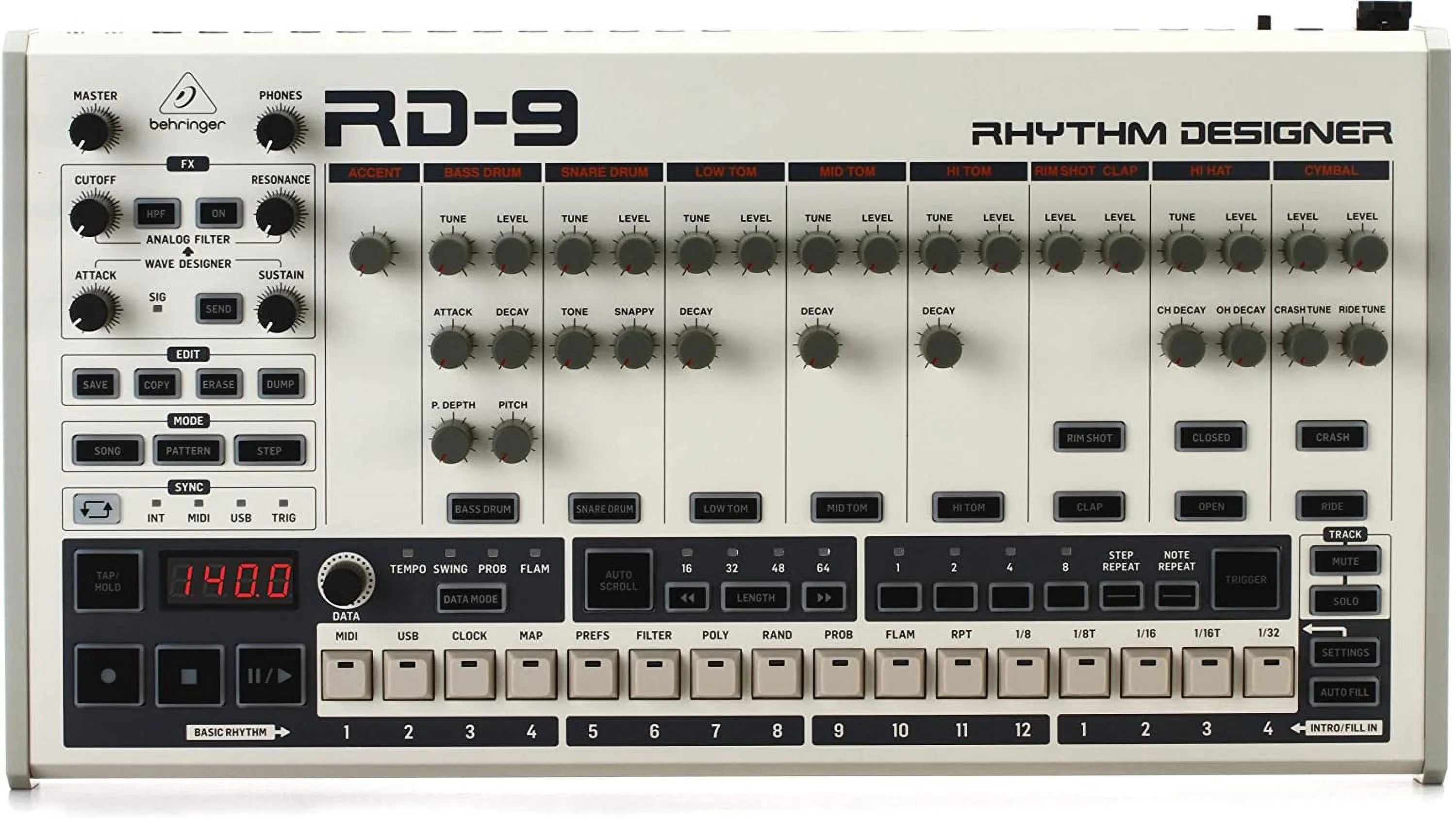 Behringer RD-9 Analog Drum Machine
