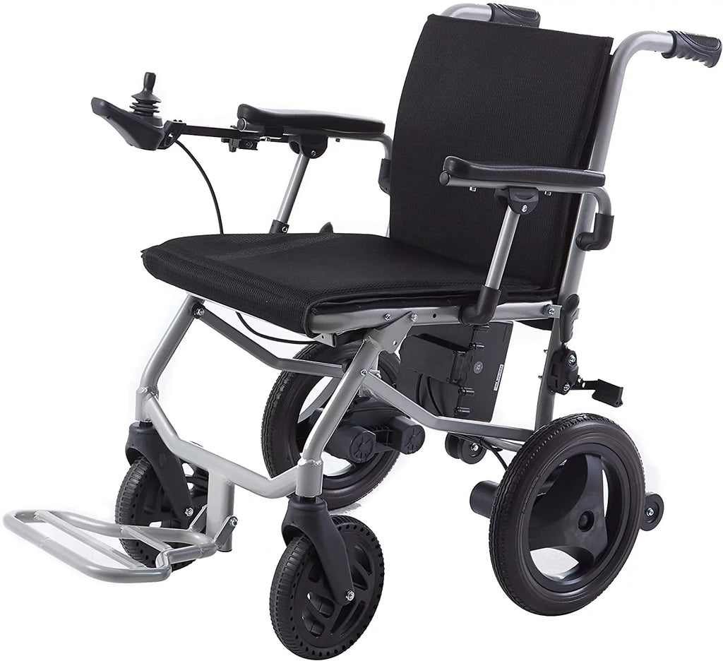 Culver Mobility - KANO - (only 35lbs) Foldable Electric Wheelchair, Travel Size, User-Friendly - Black