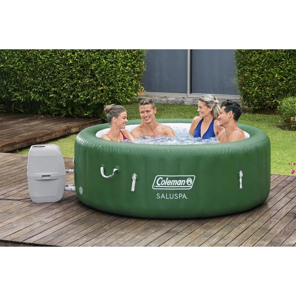 Coleman SaluSpa 6 Person Inflatable Spa + Water Softening Kit