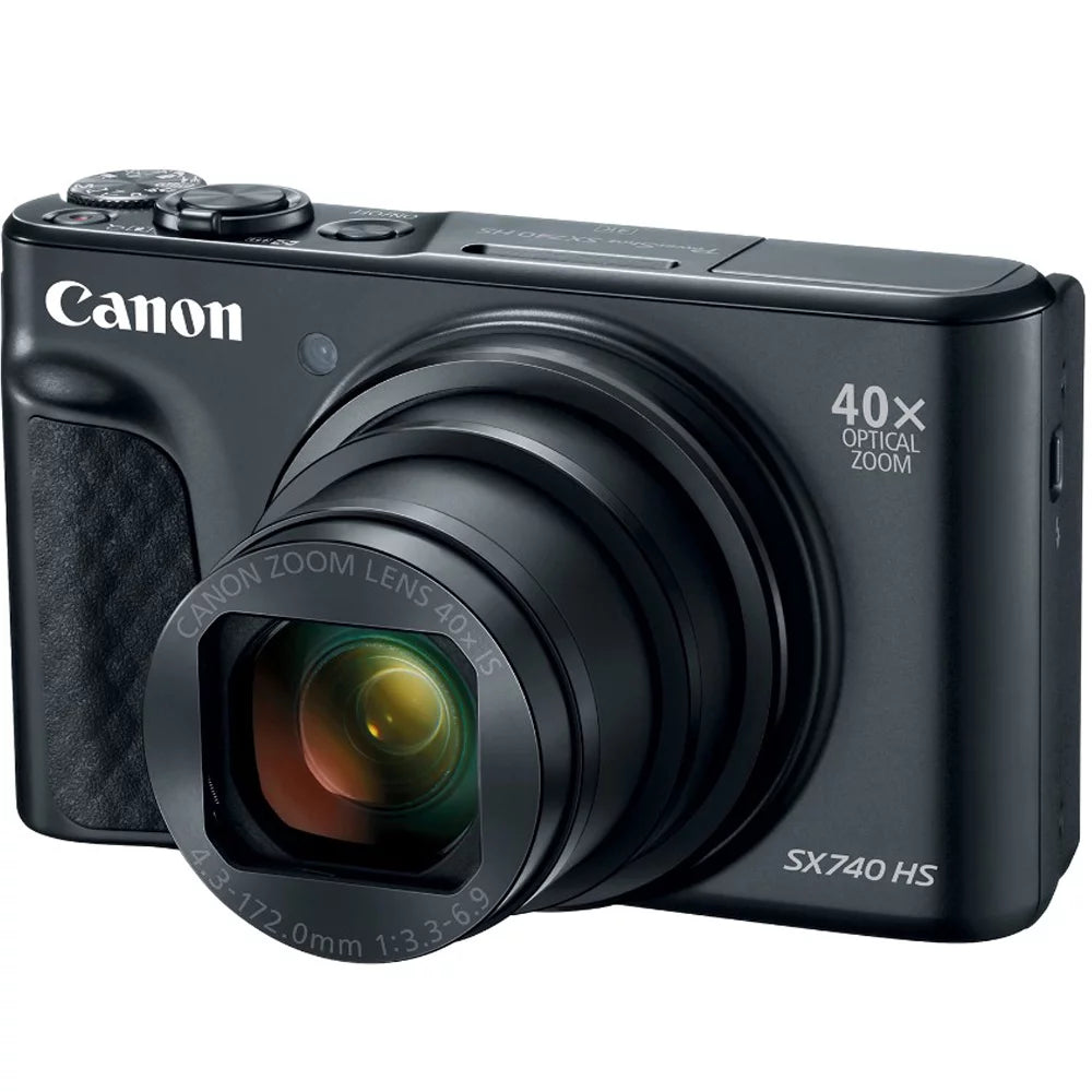 Open Box Canon PowerShot SX740 Point and Shoot Digital Camera with 3.0" LCD, Black (2955C001)