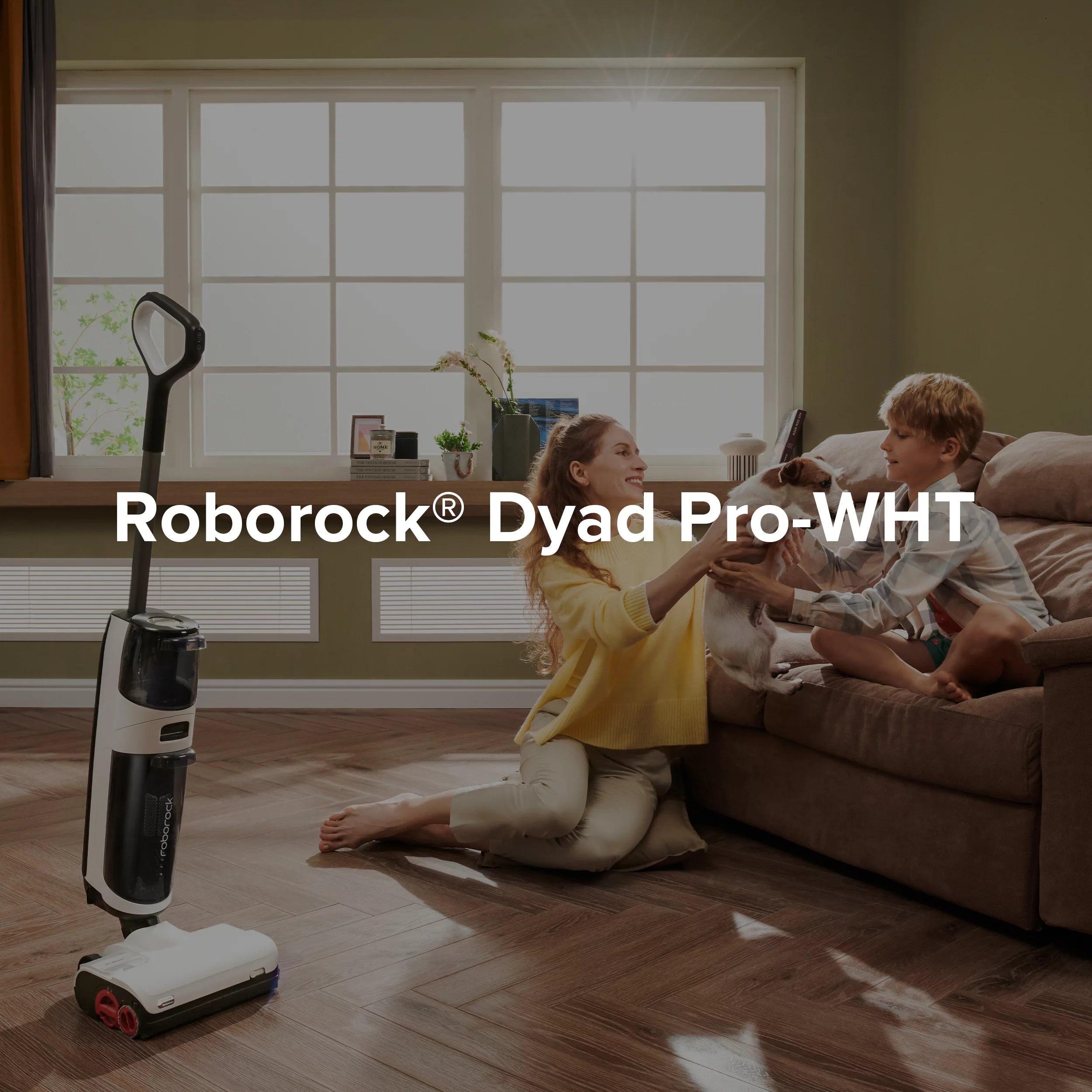 Roborock&reg; Dyad Pro Wet and Dry Vacuum Cleaner with multi-rollers, 17000Pa Suction, Self-Cleaning and Self-Drying