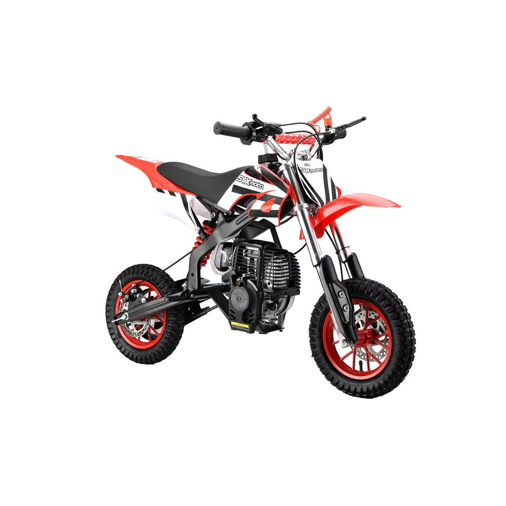 SYX MOTO MT-2 Gas Power 40cc 4 Stroke Kids Dirt Bike, Pull Start, Red, Brand New