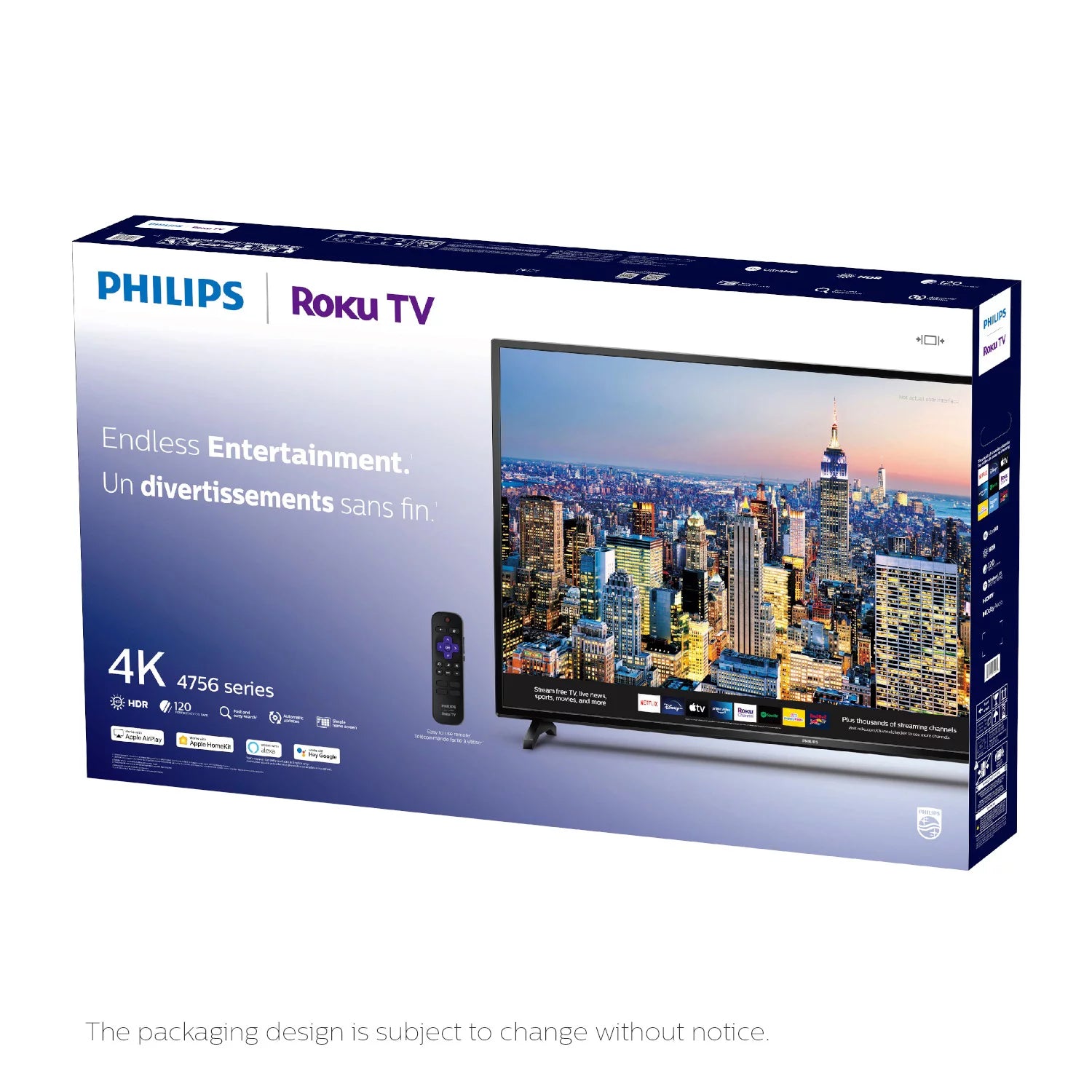 Philips 65" Class 4K Ultra HD (2160p) Roku Smart LED TV (65PFL4756/F7)