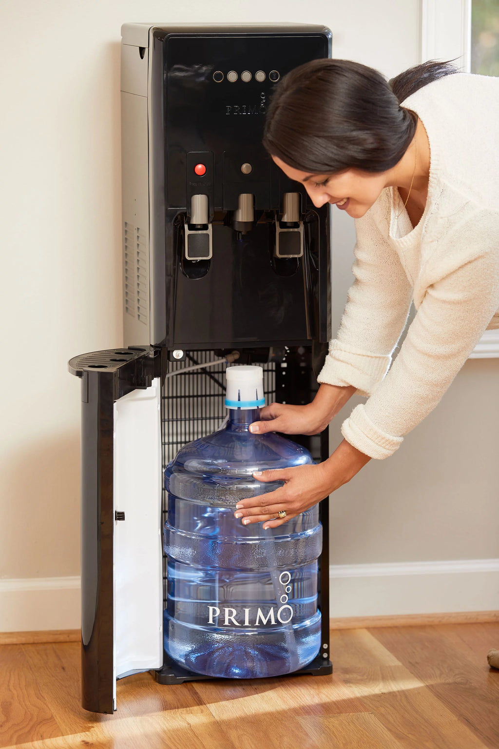 Primo Htrio Coffee K-Cup Water Dispenser Bottom Loading, Hot/Cold Temperature, Black