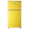 WANAI 3.5 Cu ft Two Door Mini Refrigerator with Freezer,Black