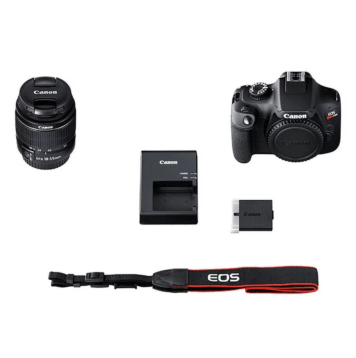 Canon EOS Rebel T100 Digital SLR Camera with 18-55mm Lens Kit, 18 Megapixel Sensor, Wi-Fi, DIGIC4+, SanDisk 32GB Memory Card and Live View Shooting