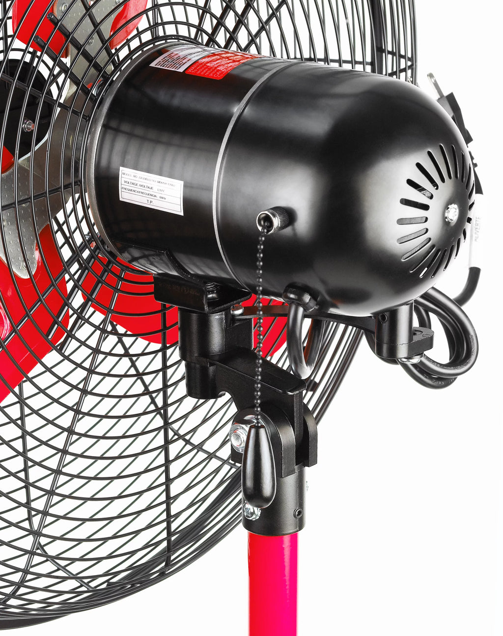 Hyper Tough New 30 inch Commercial & Industrial High Velocity Red and Black Stand Fan