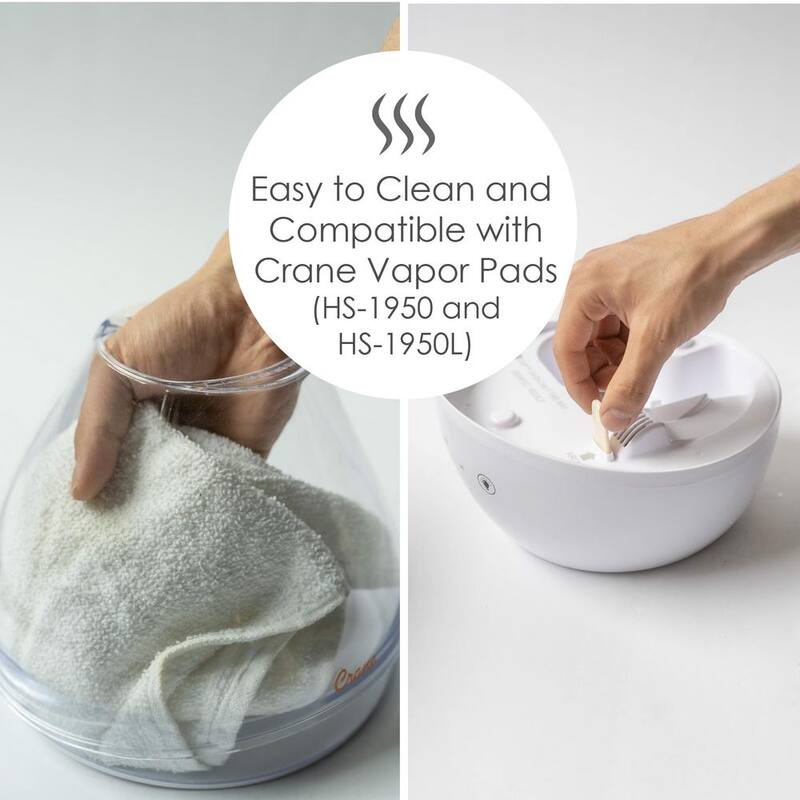 1 Gal. Top Fill Drop Cool Mist Humidifier with Sound Machine for Medium to Large Rooms up to 500 sq. ft. - Clear/White