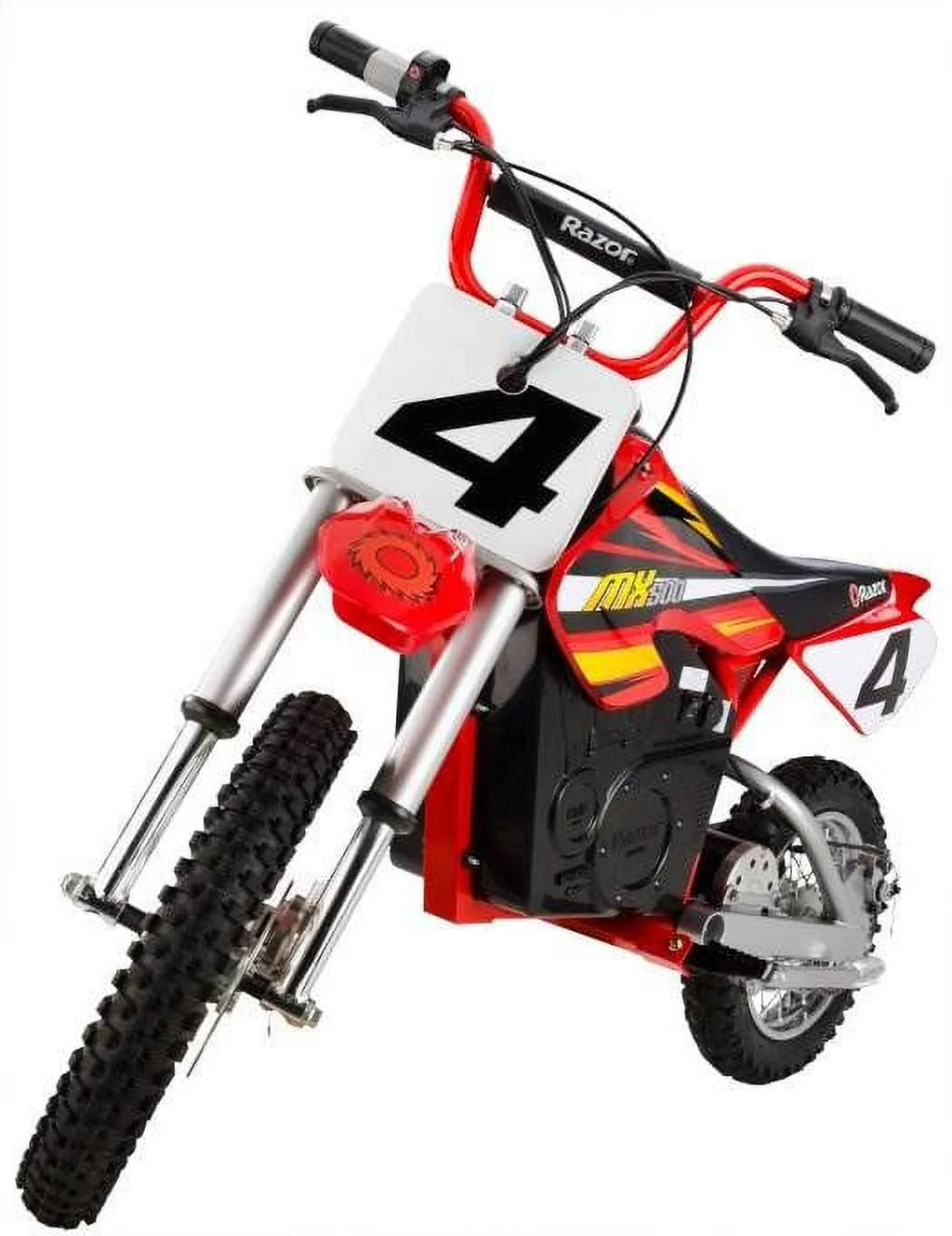 Razor MX500 Dirt Rocket 36V Electric Toy Dirt Bike with Protective Gear, Red