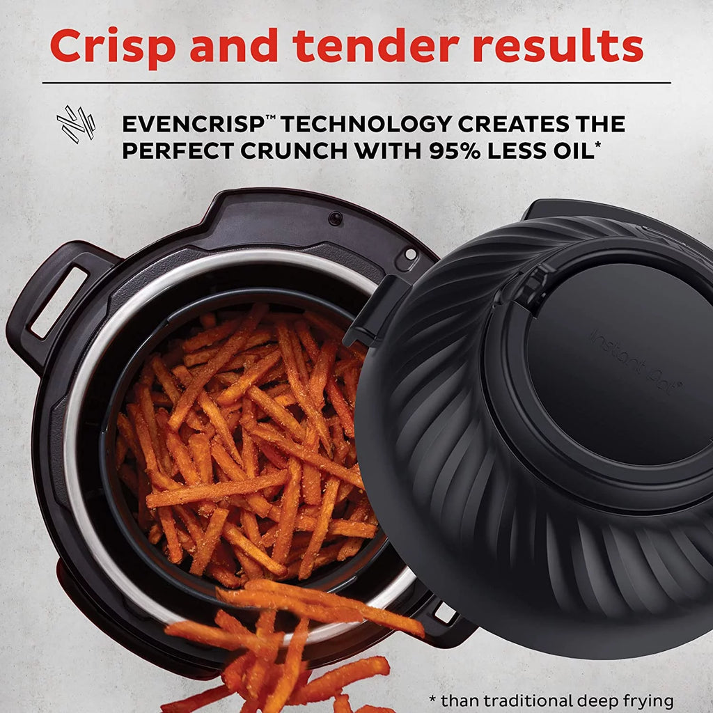 Instant Pot Pro Crisp 8-Quart Air Fryer and Electric Pressure Cooker Combo with Multicooker Lids