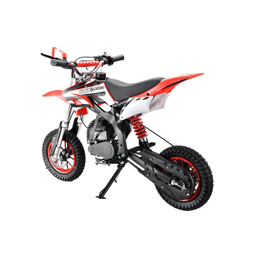 SYX MOTO MT-2 Gas Power 40cc 4 Stroke Kids Dirt Bike, Pull Start, Red, Brand New