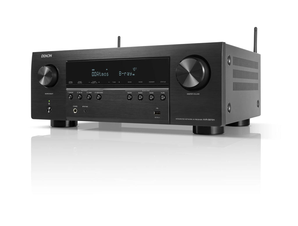 Restored Denon AVRS970H 7.2 Channel 8K AV Home Theater Receiver with Dolby Atmos Wi-Fi (Refurbished)