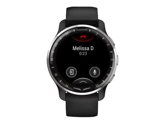 Garmin D2 Air X10 - 43.6 mm - smart watch with band - silicone - black - wrist size: 4.92 in - 7.48 in - display 1.3 - Bluetooth, Wi-Fi, ANT+ - 1.8 oz
