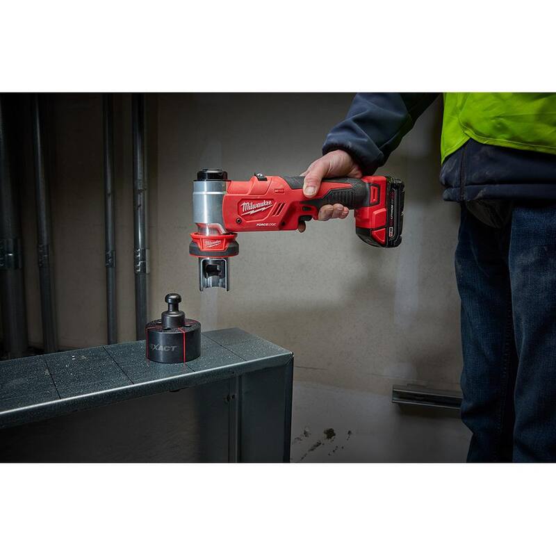 M18 18V Lithium-Ion 1/2 in. to 4 in. Force Logic 6 Ton Cordless Knockout Tool Kit with FUEL Bandsaw