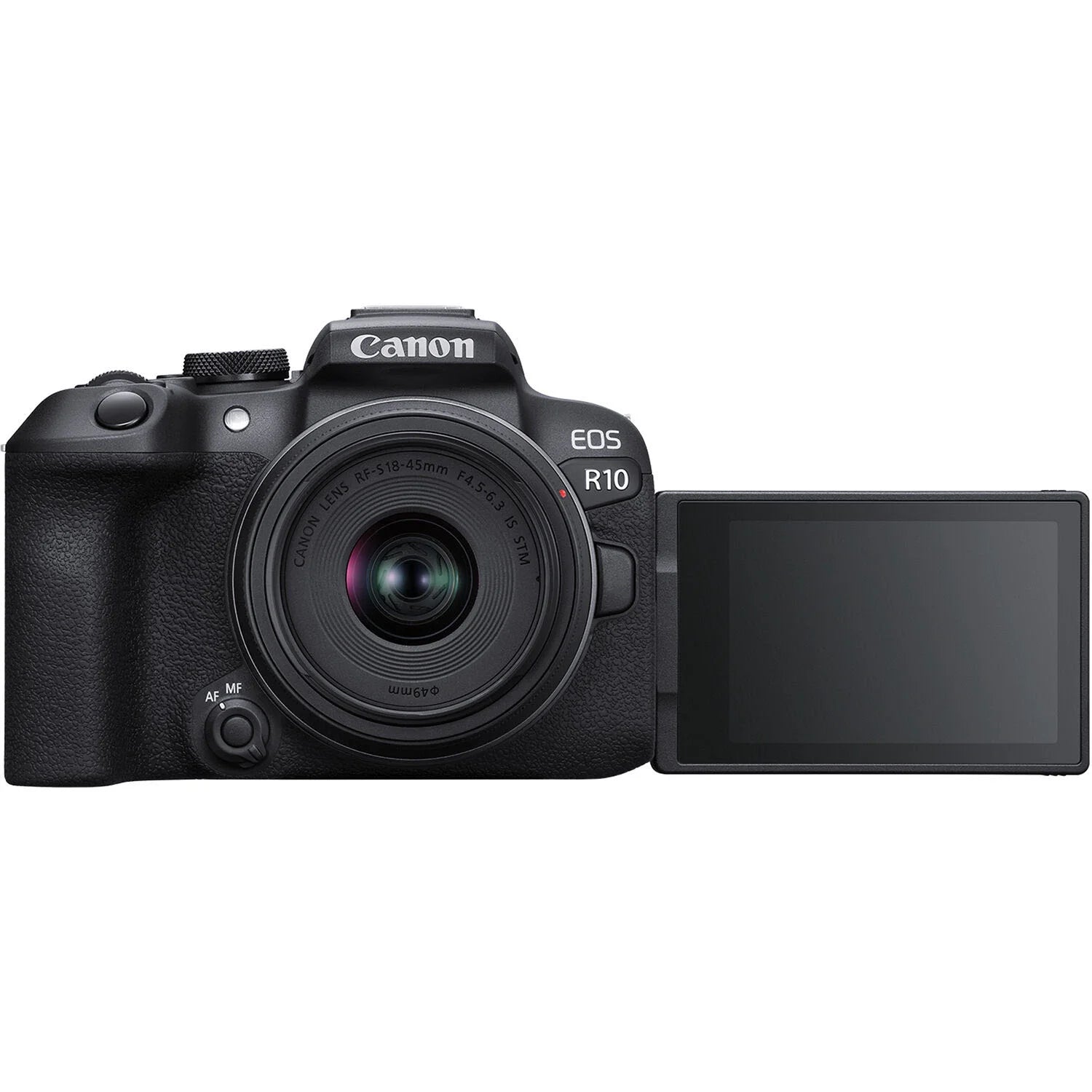 Canon EOS R10 Mirrorless Camera With RF-S 18-45mm f/4.5-6.3 IS STM And Canon RF-S 55-210mm f/5-7.1 IS STM Lens + 128 GB Memory + Extra Battery + Filters + More (33pc Bundle)