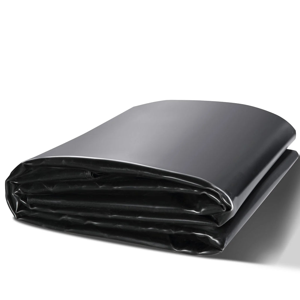 VEVOR EPDM Pond Liner, 20 x 25 ft, 45 Mil Thick, Black, Flexible Underlayment for Koi Ponds, Waterfalls, and Fountains