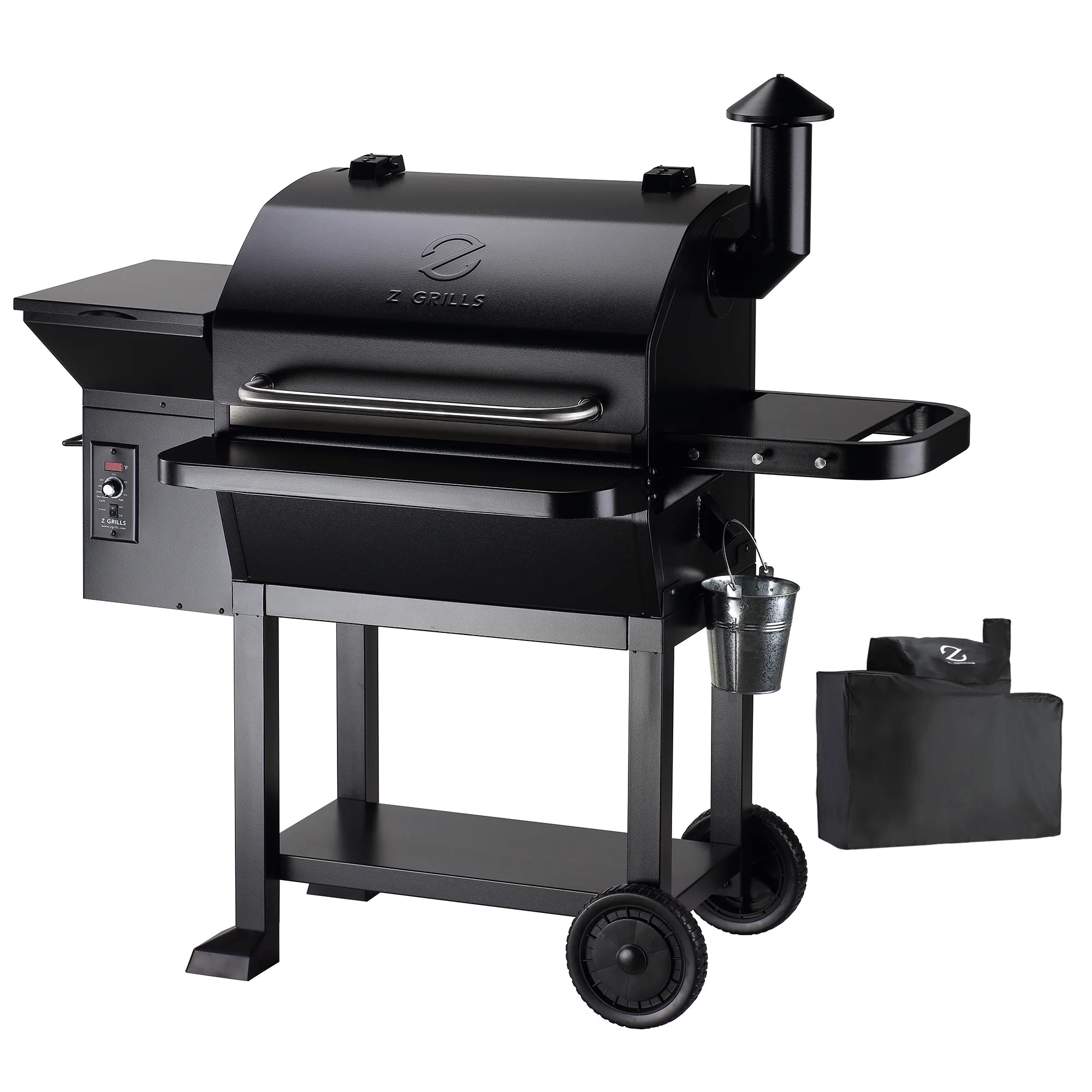 Z GRILLS ZPG-10002B 1060 sq. in. Wood Pellet Grill and Smoker 8-in-1 BBQ Black