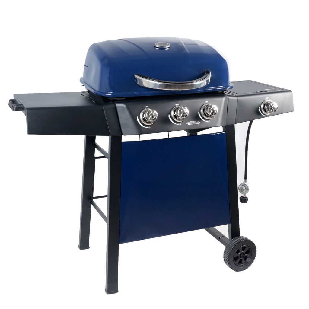 RevoAce 4 Burner Propane Gas Grill Including a Side Burner, Red Sedona, GBC1729WRS