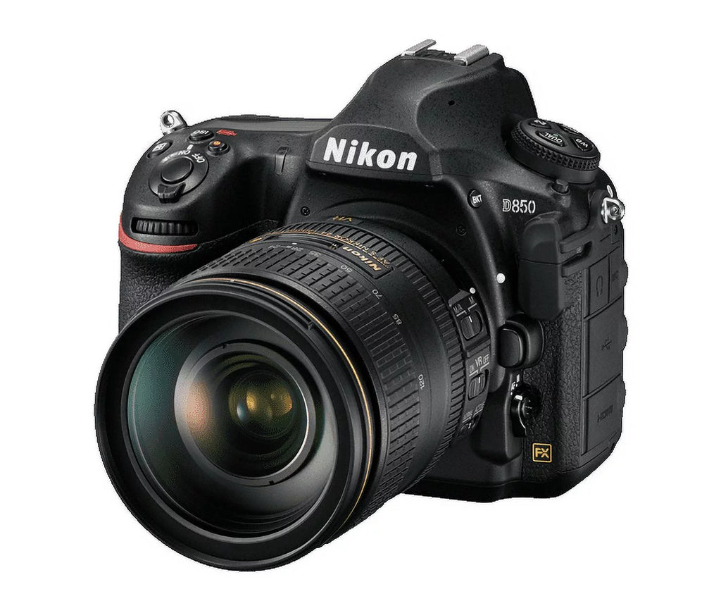 Nikon D850 45.7MP Full-Frame FX-Format Digital SLR Camera - Black (Body Only) Kit #3