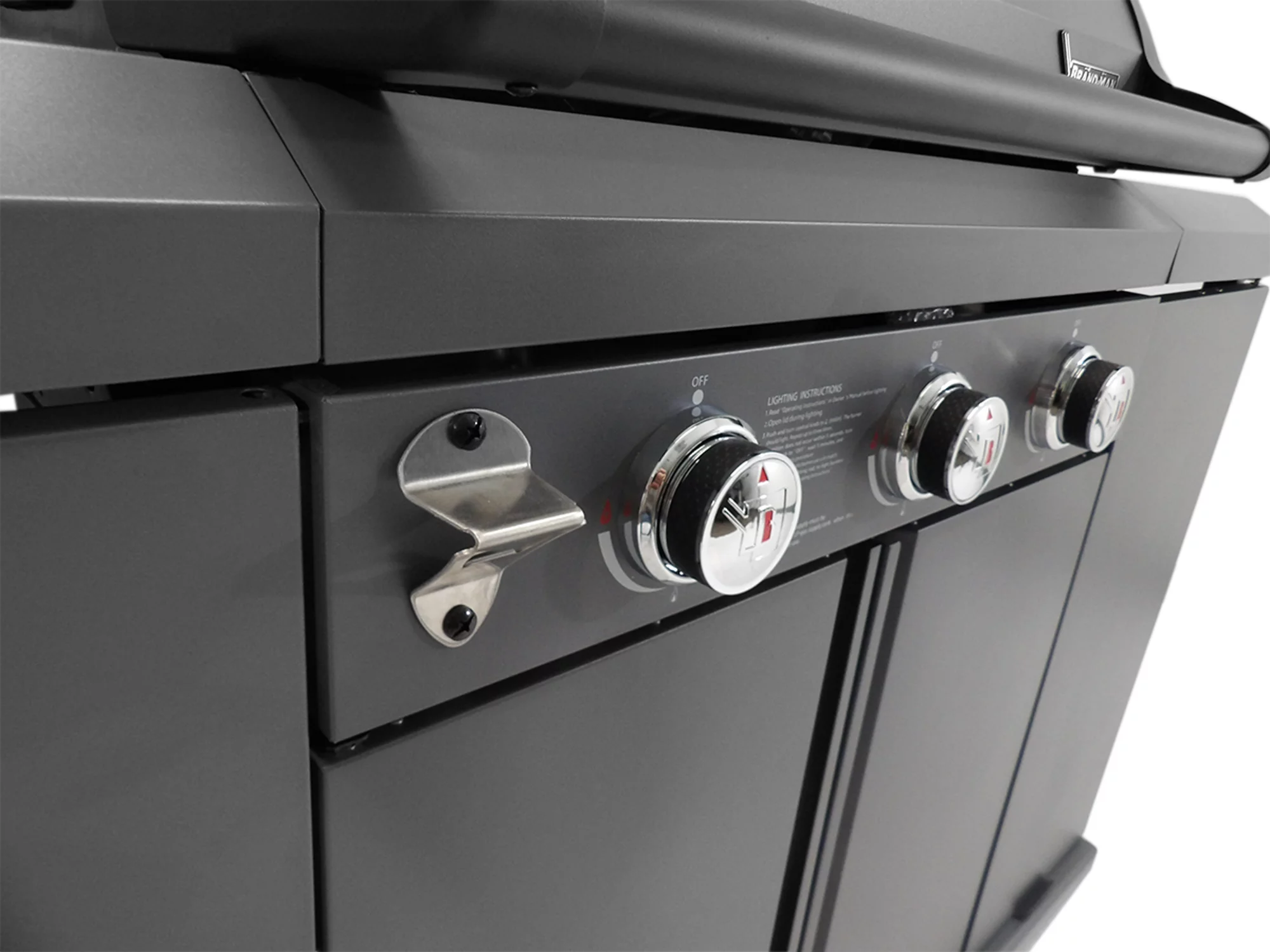 Rustler2 Three(3) Burner Propane Gas Grill Center & Kitchen Island by Brand-Man Grills