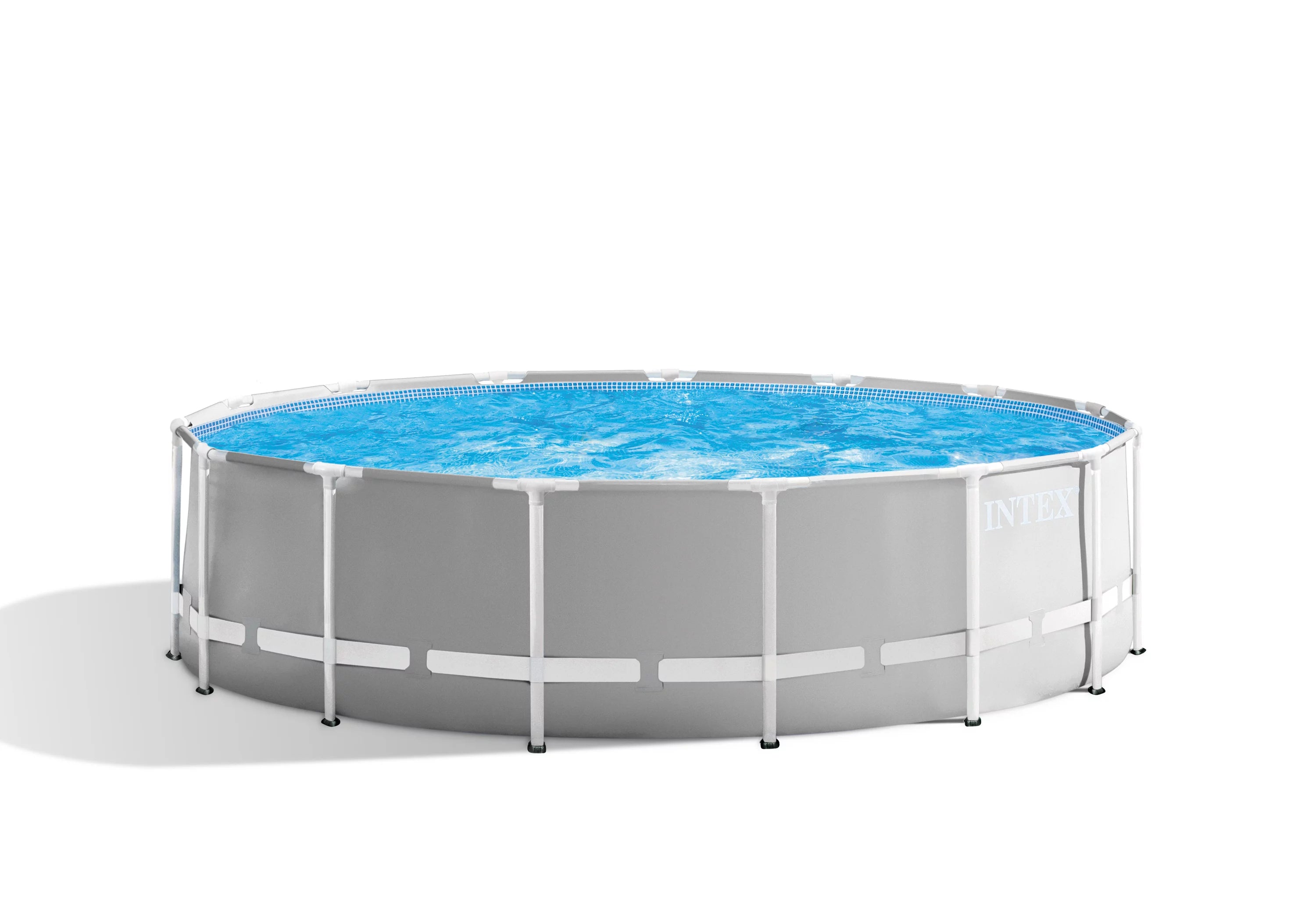 Intex 15 Foot x 42 Inch Prism Frame Above Ground Swimming Pool Set with Filter