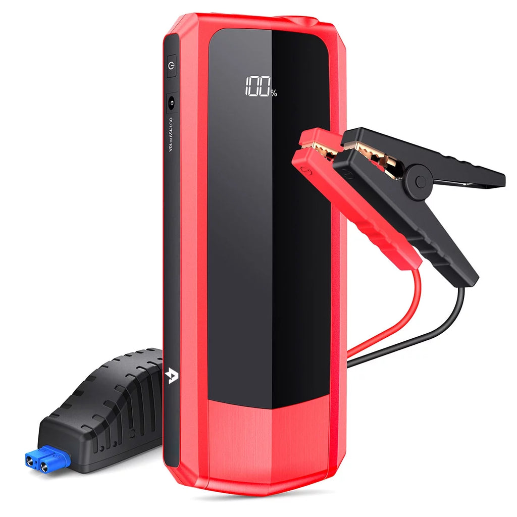 Audew (Andeman) Car Jump Starter, 2000A Peak 20000mAh Battery Jump Starter, Start Any Gas Engine or up to 8.5L Diesel Engine, 12V Car Jumper, Battery Booster Power Pack, Quick Charge 3.0 Ports, Red
