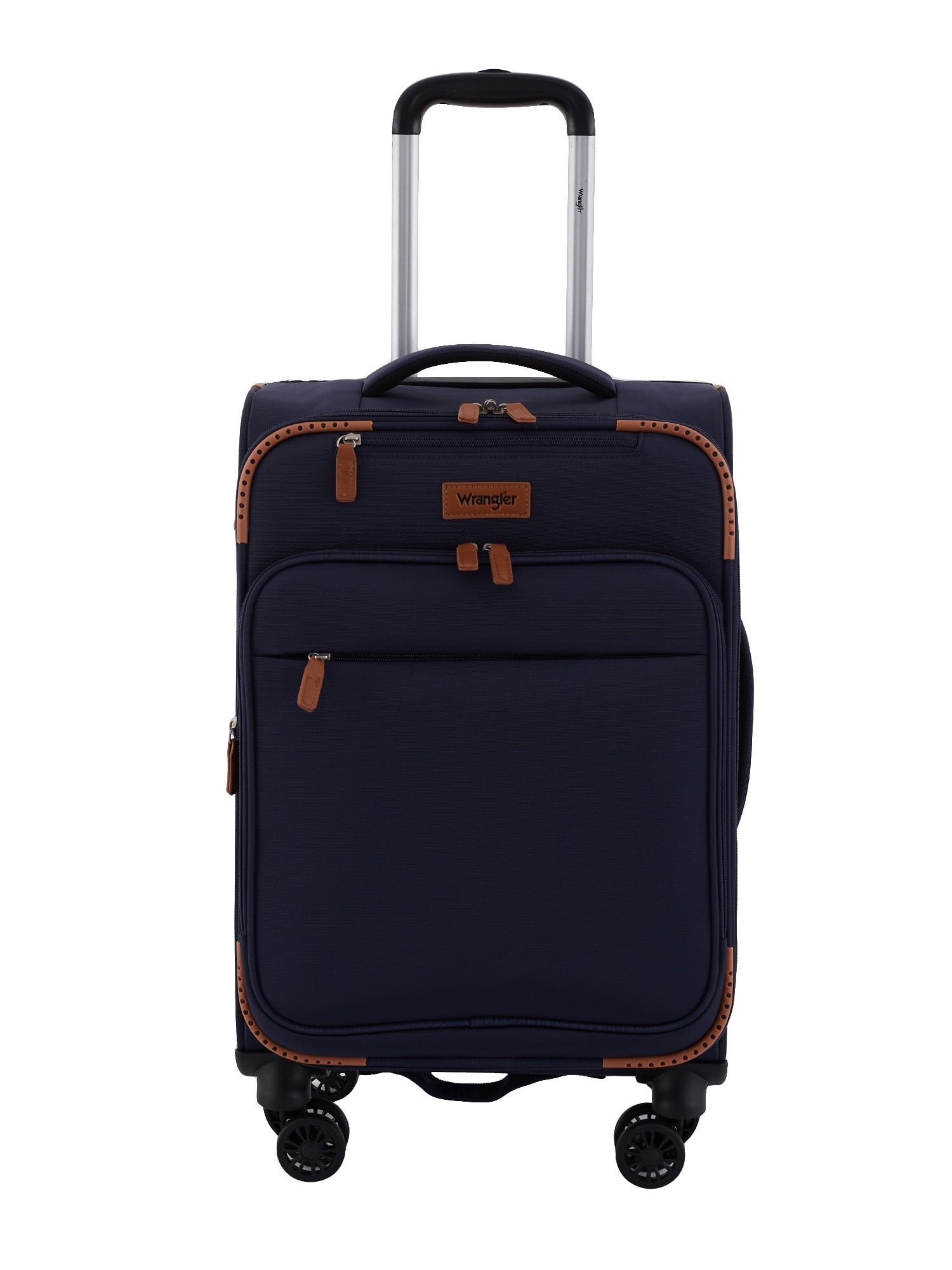 Wrangler 5 pc Softside Spinner Travel Luggage Set, Khaki