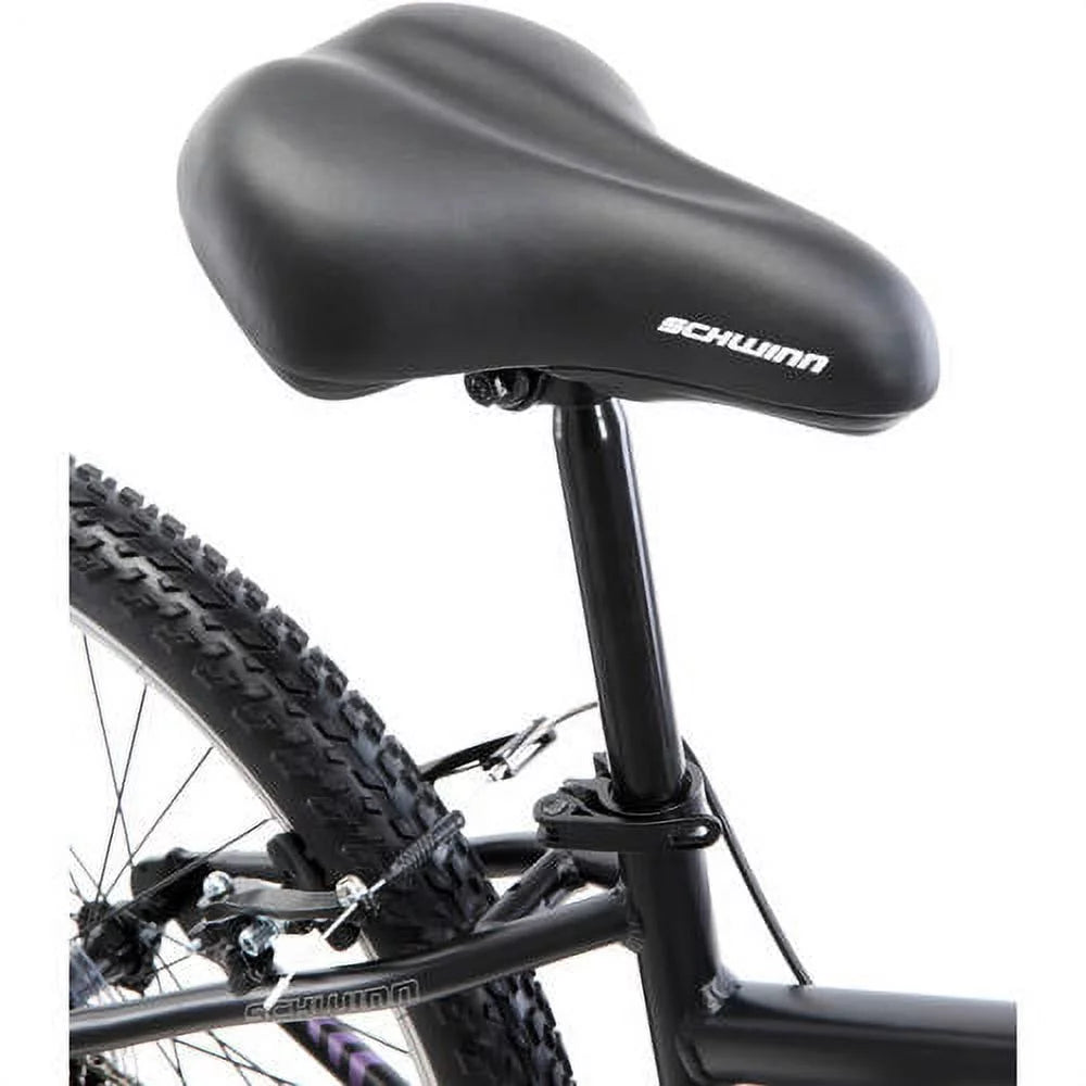 Schwinn Sidewinder, Mountain Bike, 24 in wheels, Black/Purple, 21 speeds, steel frame