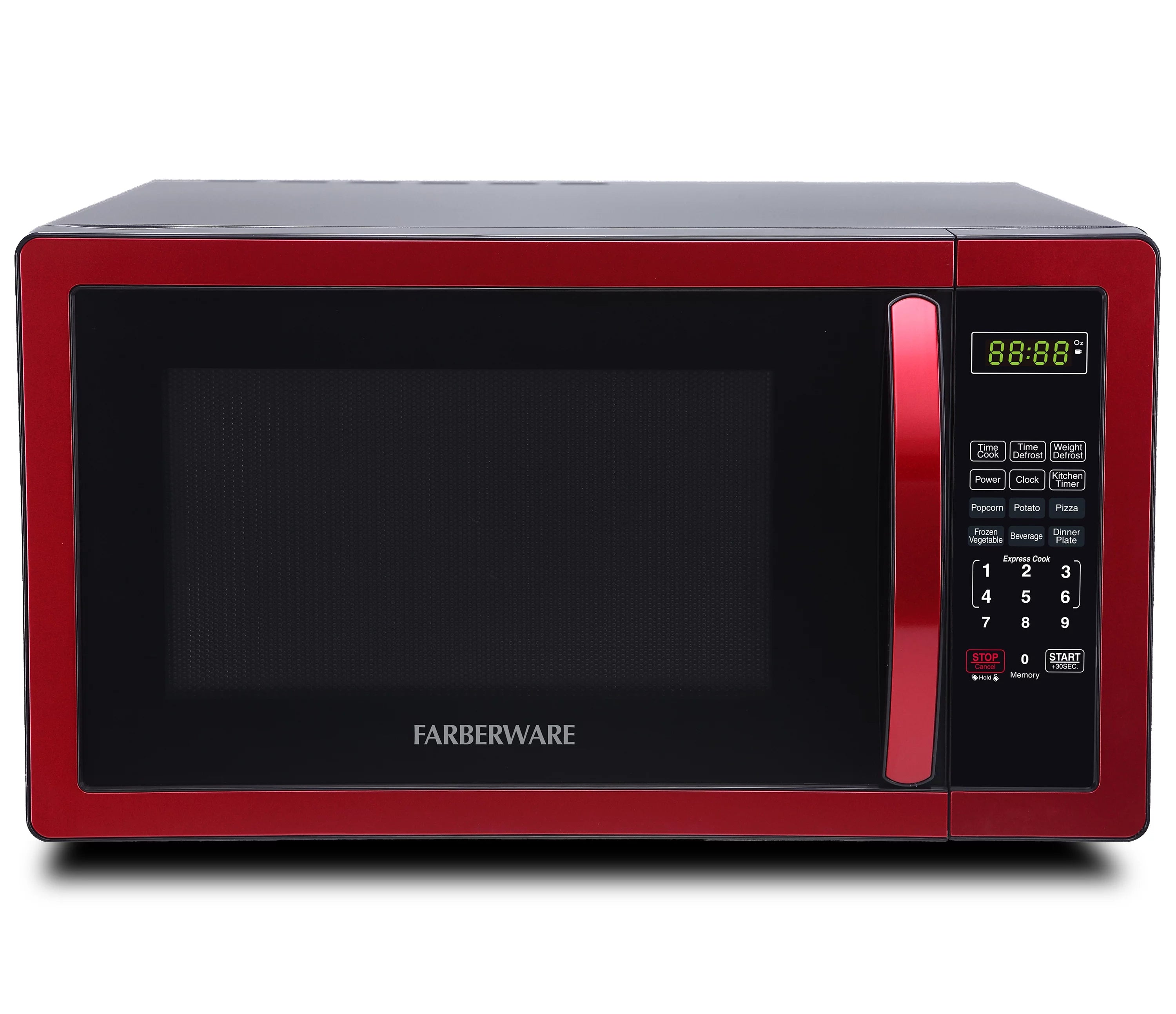 Farberware Classic 1.1 Cu. ft. 1000-Watt Microwave Oven, White and Platinum, FMO11AHTPLB