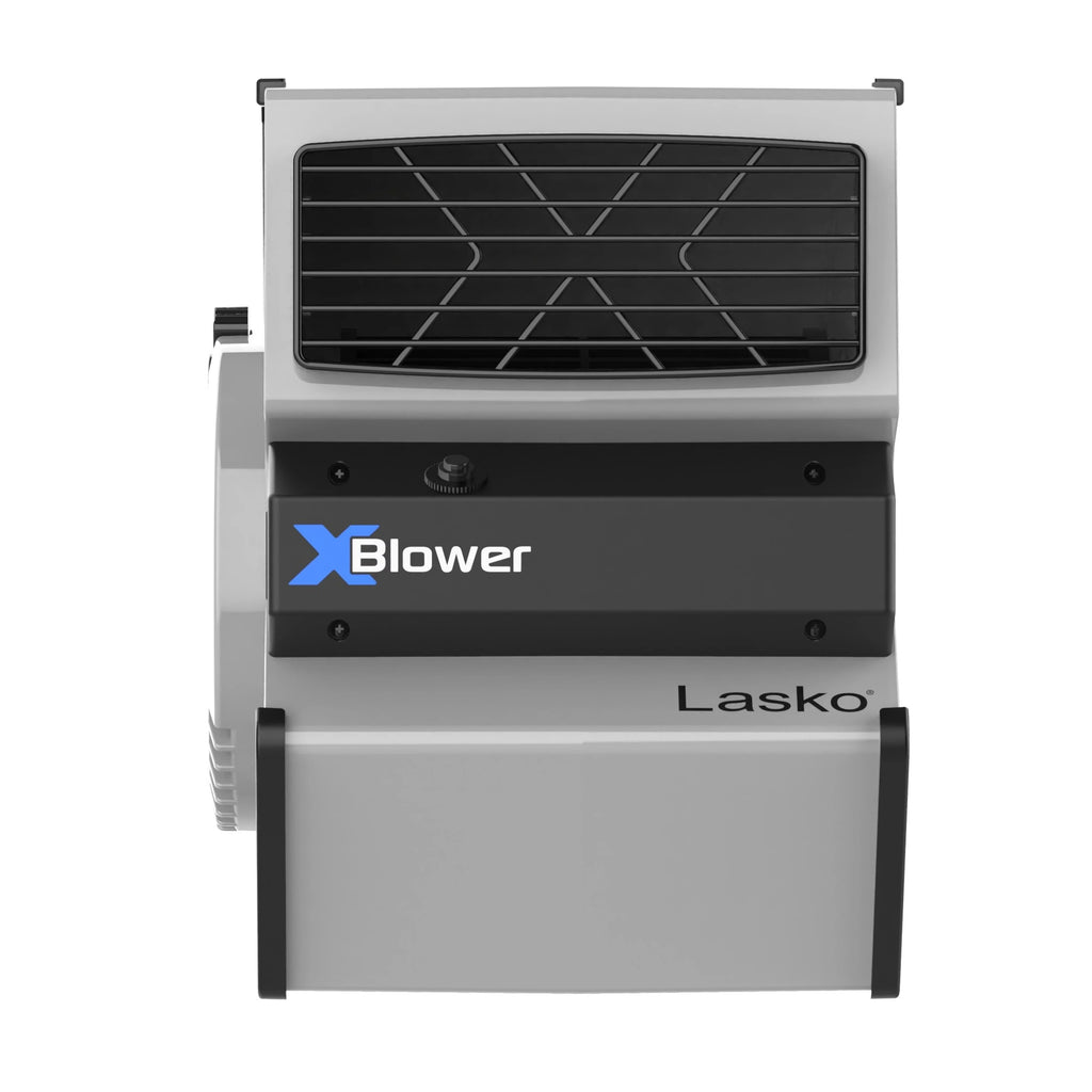 Lasko X-Blower 6 Position Blower Fan with Accessory Outlet and USB Ports, X12904, Gray