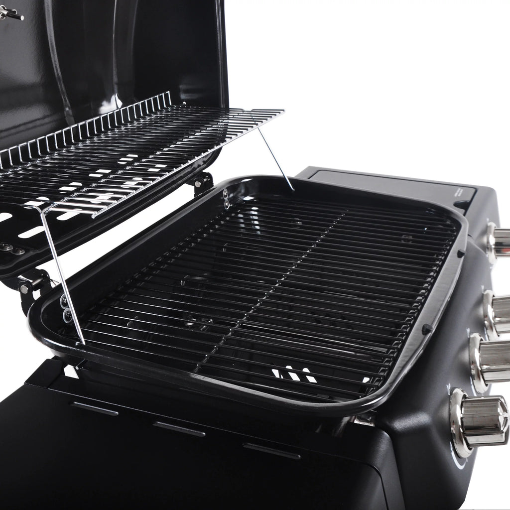 RevoAce 4 Burner Propane Gas Grill Including a Side Burner, Red Sedona, GBC1729WRS