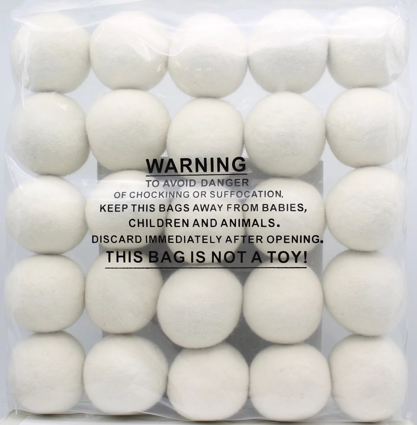 EcoJeannie Wooland  Wholesale Bulk Laundry XL Premium Wool Dryer Balls - 100% New Zealand Organic Wool Natural Fabric Softener For Sensitive Skin, Babies (75 Count)
