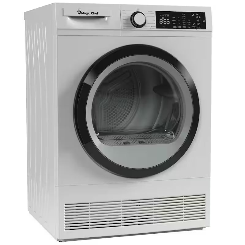 4.0 cu. ft. ventless, Condensing Front Load Stackable Electric Dryer, 24 in. in White