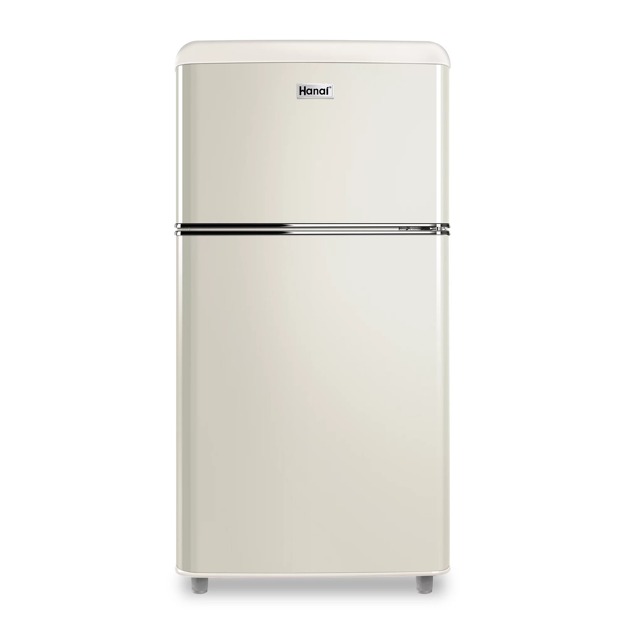 WANAI 3.5 Cu ft Two Door Mini Refrigerator with Freezer,Black