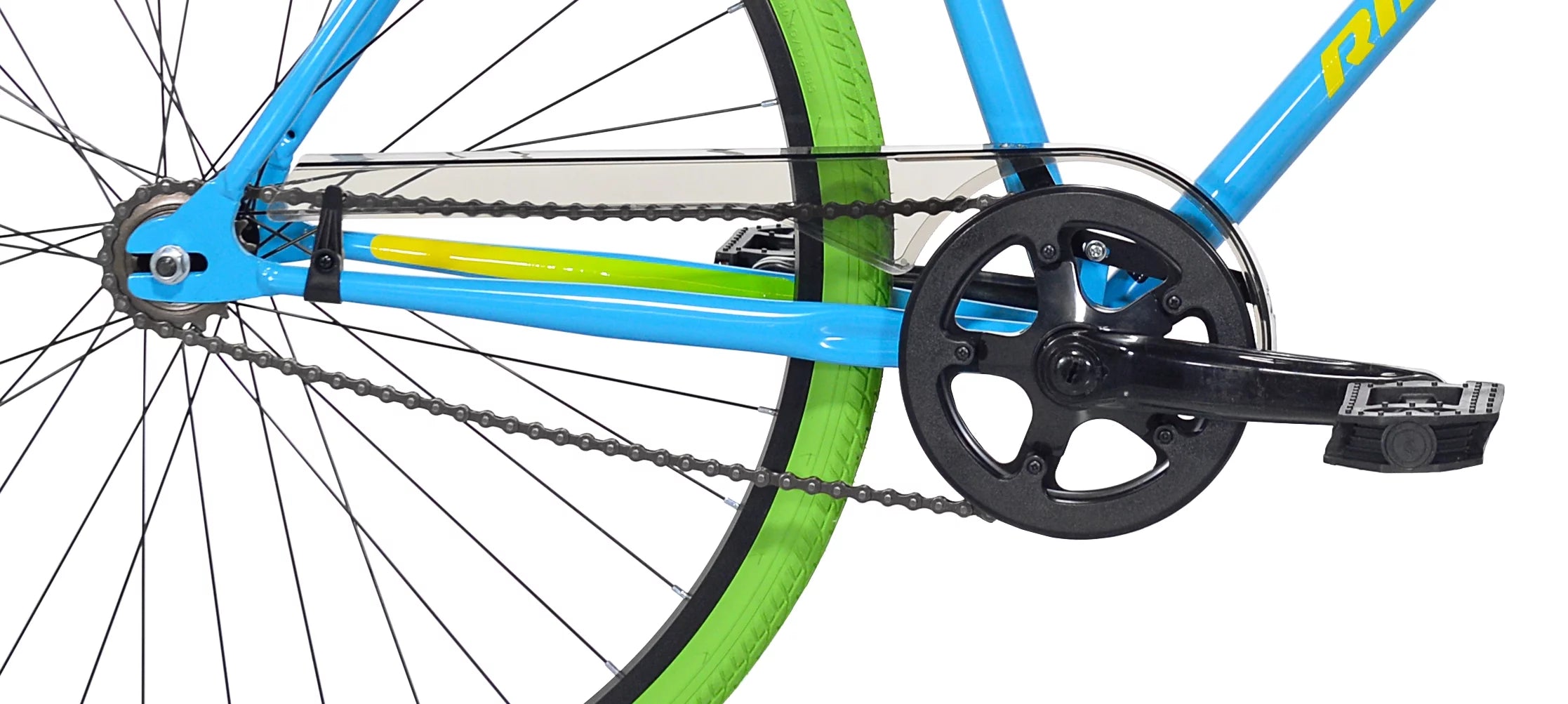 Kent 700C Men's Ridgeland Hybrid Bike, Blue/Green