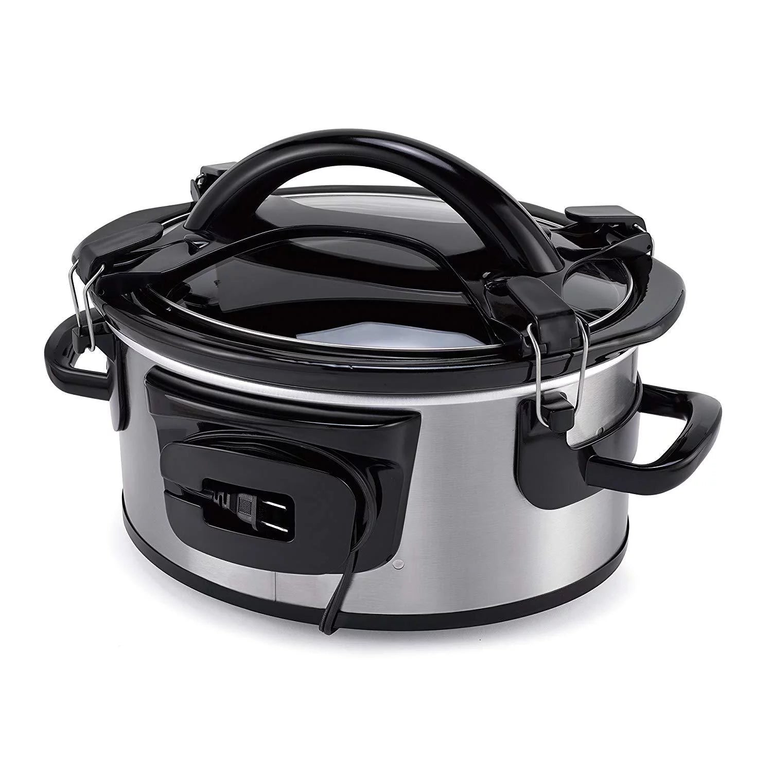 Crockpot SCCPVS600ECP-S Crock-Pot Cook and Carry Portable Slow Cooker with Digital Control, 6 Quart, Silver