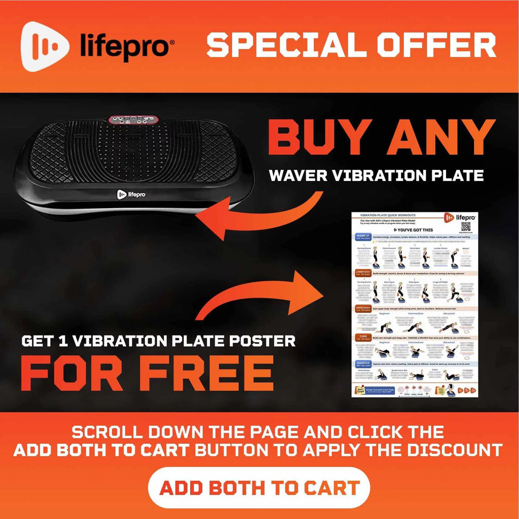 LifePro Waver Vibration Plate Home Workout Equipment for Weight Loss & Toning Muscle Exercise Machine, Black