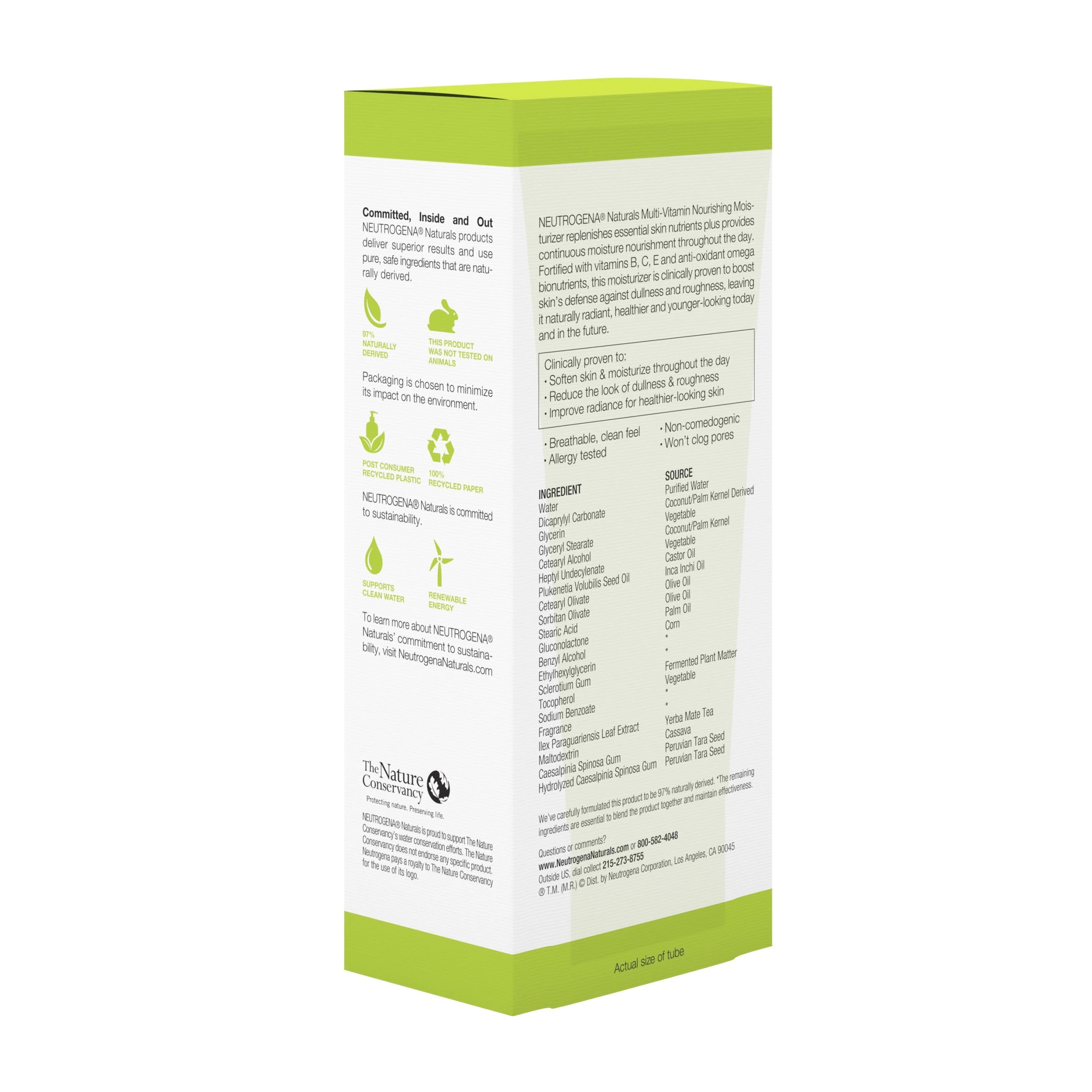 Neutrogena Naturals Multi-Vitamin Nourishing Daily Face Moisturizer, 3 fl oz