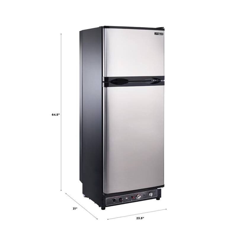 Off-Grid 23.5 in. 9.7 cu. ft. Propane Top Freezer Refrigerator in Stainless Steel