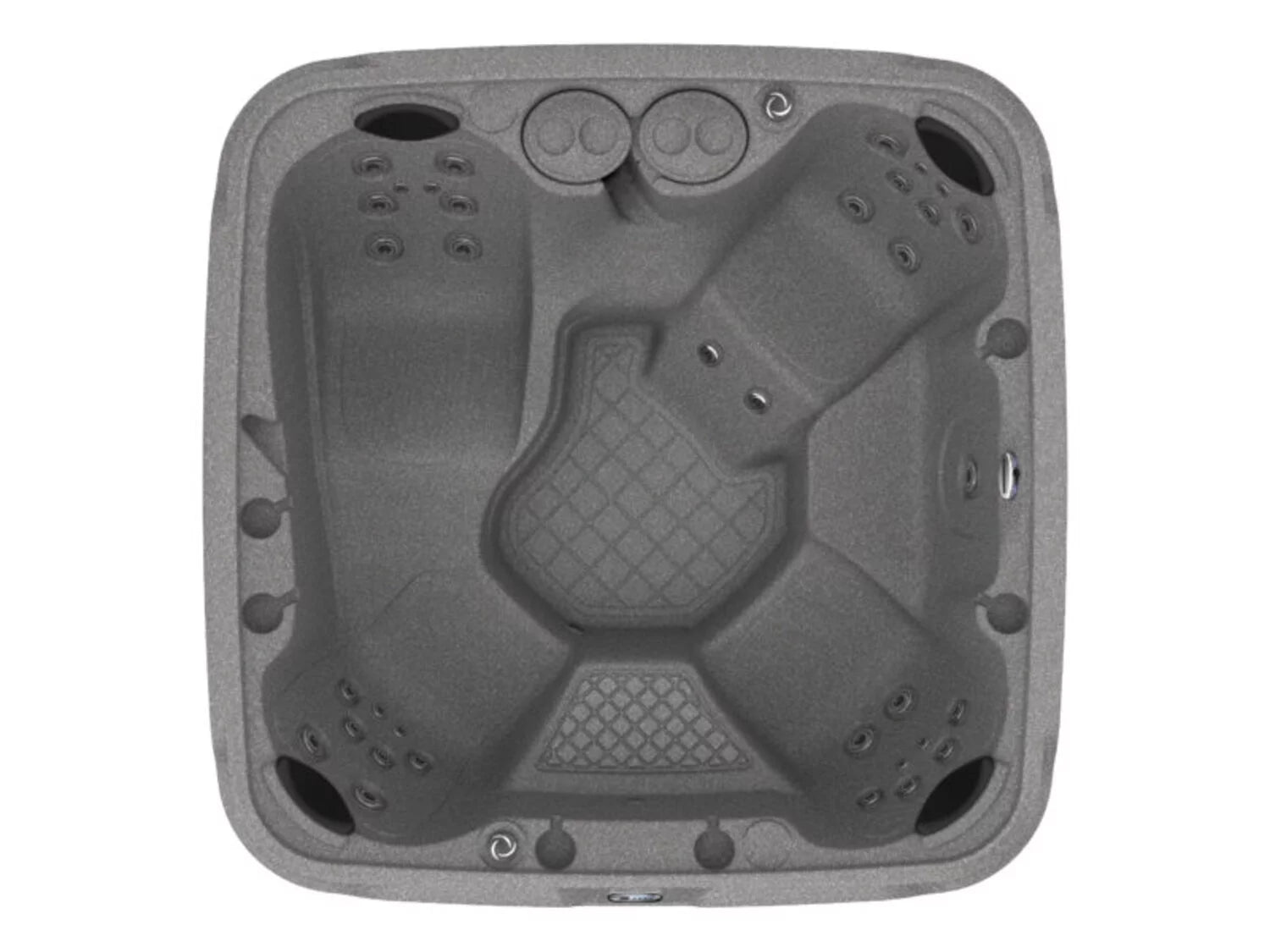 Aquarest Spas Powered By Jacuzzi® DayDream Ensemble 3500S 6-Person 35-Jet Plug and Play Hot Tub with 2 LED Waterfalls, Step with Handrail and Cover with Lifter, Keystone/Black
